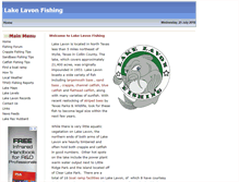 Tablet Screenshot of lakelavonfishing.com