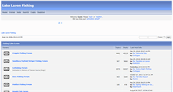 Desktop Screenshot of forum.lakelavonfishing.com